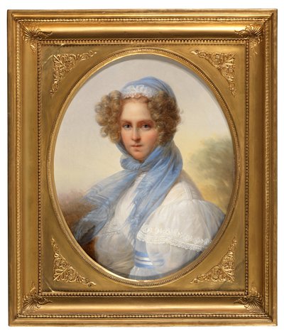 Retrato de la Srta. Kinsoen (óleo sobre lienzo) de François Joseph Kinsoen