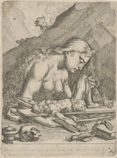 Santa María Magdalena como pecadora penitente de François Joseph Lonsing