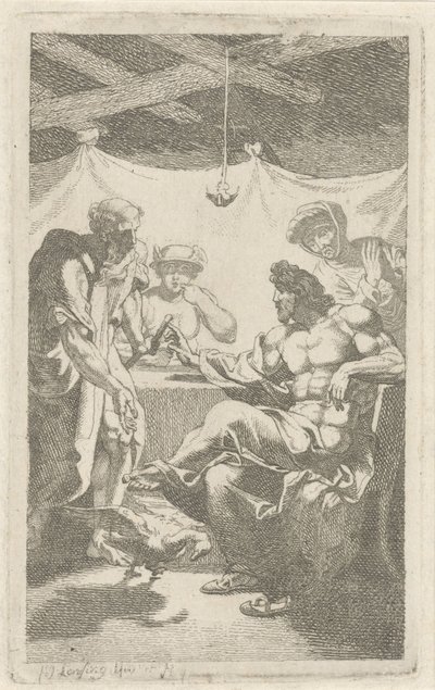 Júpiter y Mercurio en Filemón y Baucis de François Joseph Lonsing