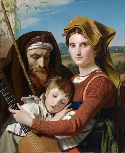 Familia de pastores romanos en la Campagna de François Joseph Navez
