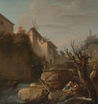 Paisaje de los Apeninos de François Le Moyne