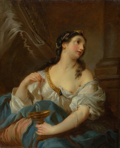Cleopatra, hacia 1722-1724 (óleo sobre lienzo) de François Le Moyne