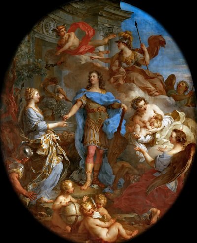 Luis XV trayendo la paz a Europa de François Le Moyne
