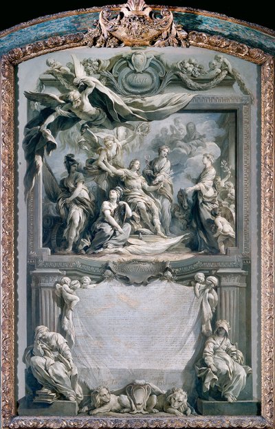 Luis XV da paz a Europa de François Le Moyne