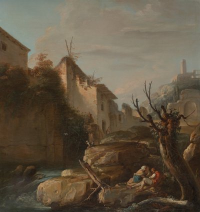 Paisaje Apenino, alrededor de 1730 de François Lemoyne