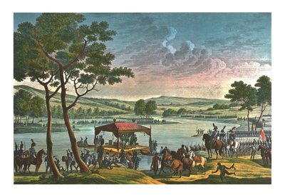 Encuentro de los dos emperadores, 25 de junio de 1807, c. 1850 de François Louis Couché