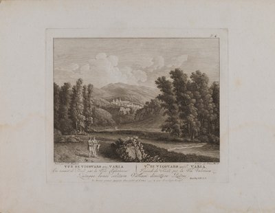 Vue de Vicovaro Anc. Varia (no. 1) de François Morel