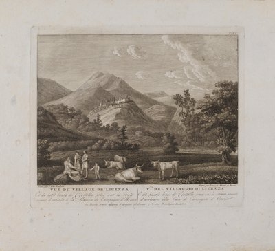 Vista del pueblo de Licenzo (nº VI) de François Morel