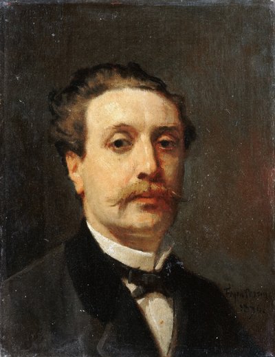 Retrato de Guy de Maupassant de François Nicolas Auguste Feyen Perrin