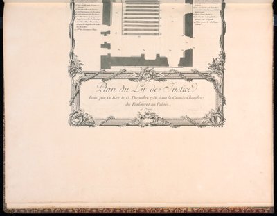 Plan del Lit de Justice de Francois Nicolas Martinet