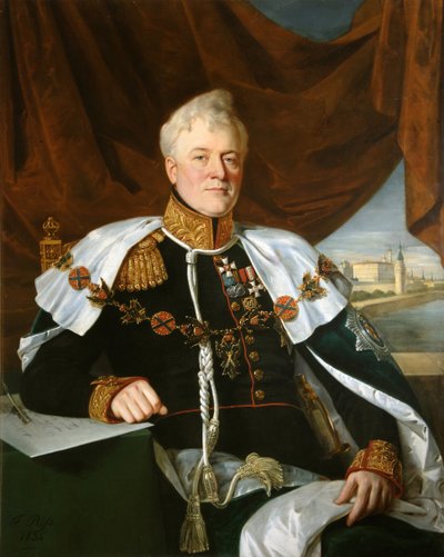 Retrato del príncipe Dmitriy Vladimirovich Golitsyn 1771-1844 de François Nicolas Riss