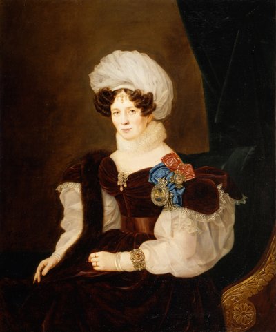 Retrato de la princesa Tatyana Vasilyevna Golitsyna 1783-1841, 1835 de François Nicolas Riss