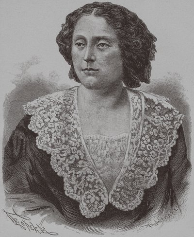 Retrato de la Princesa Nino Aleksandrovna Griboyedova de soltera Chavchavadze, 1886 de François Pannemaker