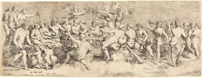 El banquete de bodas de Cupido y Psique de François Perrier after Raphael