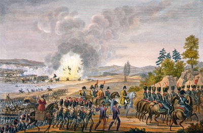 La retirada francesa después de la Batalla de Leipzig, Alemania, 19 de octubre de 1813 de François Pigeot