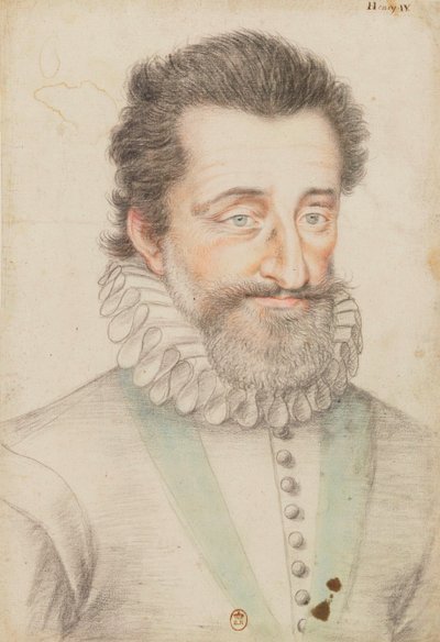 Retrato dibujado del rey Enrique IV de François Quesnel