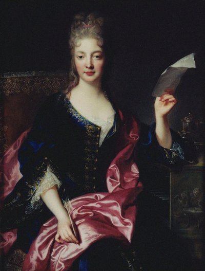 Retrato de la compositora Elisabeth Claude Jacquet de La Guerre 1665-1729 de François Troy de