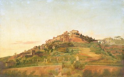 Colina de Vomero vista desde Villa Lucia en Nápoles de François Vervloet
