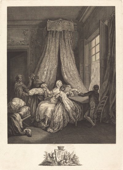 El fruto del amor secreto de François Voyez after Pierre Antoine Baudouin