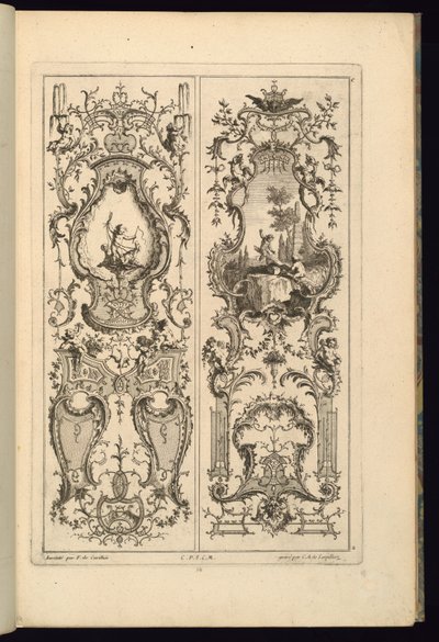 Diseño para Dos Paneles de François de Cuvilliés the Elder