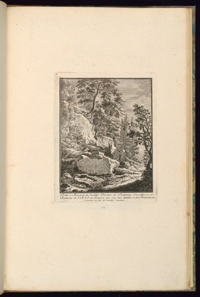 Diseño para un paisaje con rocas de François de Cuvilliés the younger