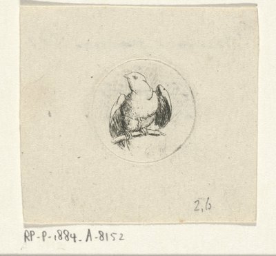 pájaro en la rama de un árbol de François de Maleck