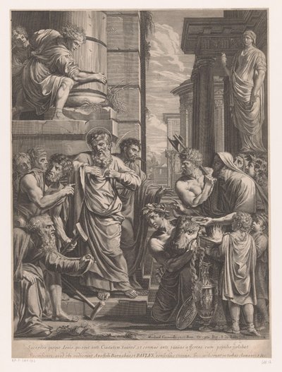 Pablo y Bernabé en Listra de François de Poilly (I)