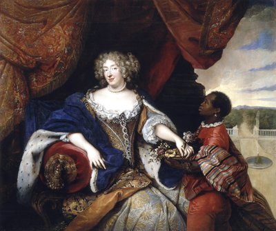 Retrato de Isabel Carlota del Palatinado con su esclava de Francois de Troy