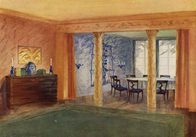 Sala y Comedor (litografia color) de Frans Arnold Breuhaus de Groot