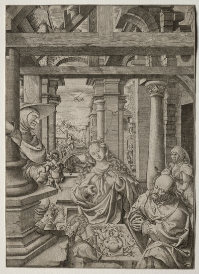 Adoración de los pastores de Frans Crabbe van Esplegem