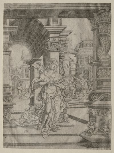 La muerte de Lucrecia de Frans Crabbe van Esplegem