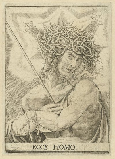 Hombre de sufrimientos Ecce homo (título sobre objeto) de Frans Crabbe van Espleghem
