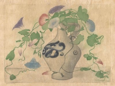 Finn en una jarra de cerámica de Frans Everbag (signed by artist)