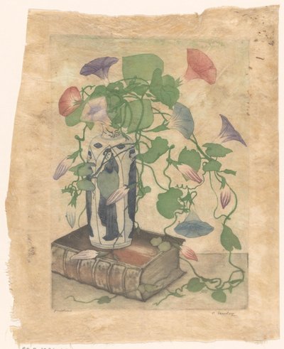 Finn en un jarrón de cerámica de Frans Everbag (signed by artist)