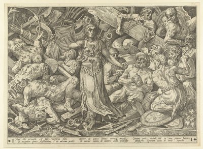 Victoria rodeada de prisioneros y trofeos de Frans Floris (I)