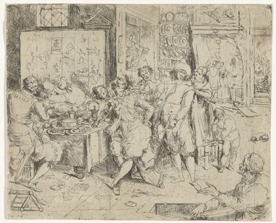 El hijo pródigo dilapida su herencia de Frans Francken (III)