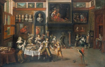 Cena en casa del Burgomaestre Rockox de Frans Francken the Younger