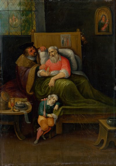 Visitar a los Enfermos Siete Obras de Misericordia, c. 1620 de Frans Francken the Younger