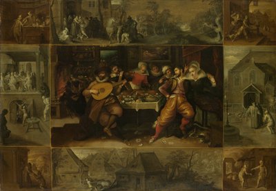 La Parábola del hijo pródigo, 1620 de Frans Francken the Younger