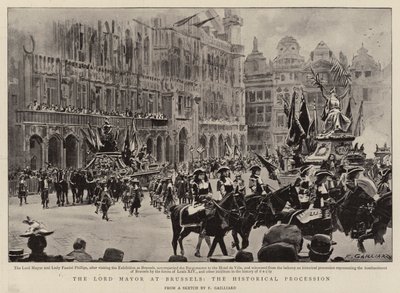 El Alcalde en Bruselas, la Procesión Histórica de Frans Gaillard