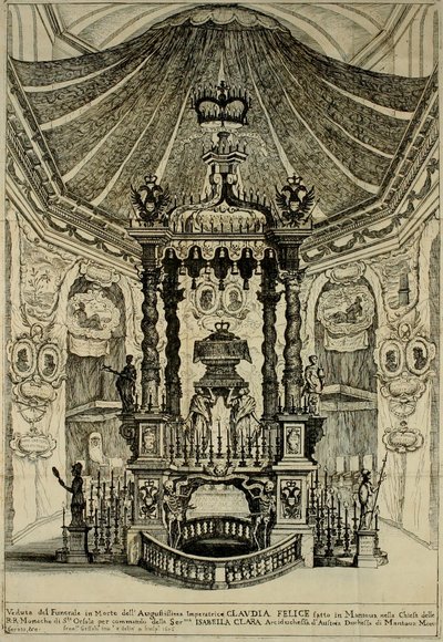 Diseño para el funeral de Claudia Felicitas de Austria de Frans Geffels