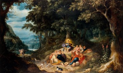 Apolo y las nueve musas de Frans & Govaerts Abraham (1589 1626) Francken