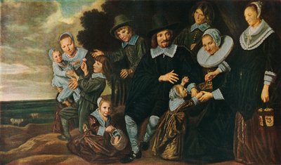 Un grupo familiar en un paisaje de Frans Hals