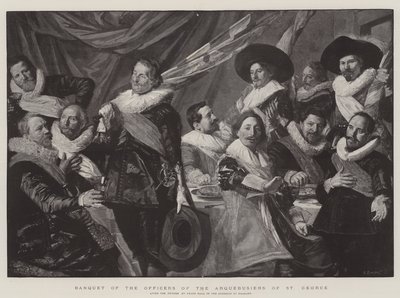 Banquete de los oficiales de los arcabuceros de San Jorge de Frans Hals