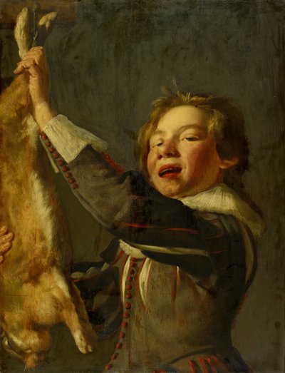 Niño con una liebre muerta de Frans Hals