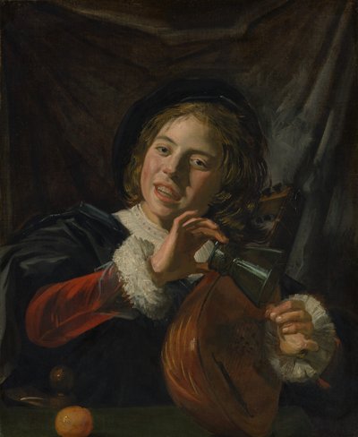 Niño con un laúd, ca. 1625 de Frans Hals