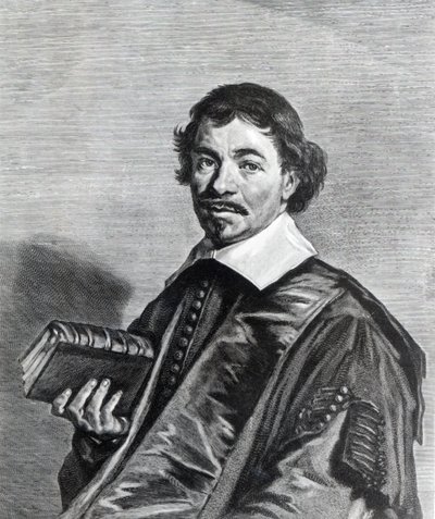Johannes Hoornbeek, grabado por Jonas Suyderhoef de Frans Hals