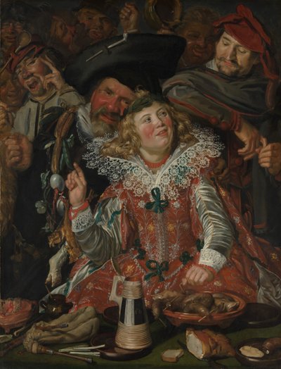 Juerguistas en Carnaval, ca. 1616-17 de Frans Hals