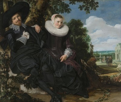 Retrato de una pareja, probablemente Isaac Abrahamsz Massa y Beatrix van der Laen. Alrededor de 1622 de Frans Hals