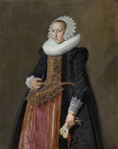 Retrato de Aletta Hanemans (1606-1653) de Frans Hals